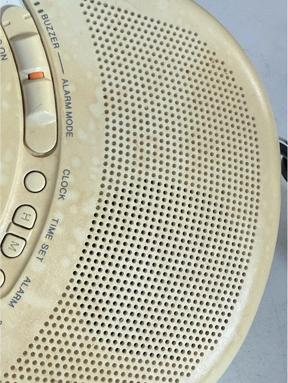 Sony Dream Machine ICF-C211 AM/FM Alarm Clock Radio Working , Yellow Stain
